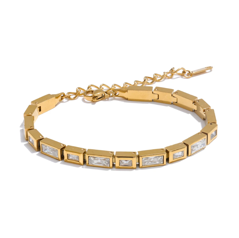 Paula Baguette Tennis Bracelet