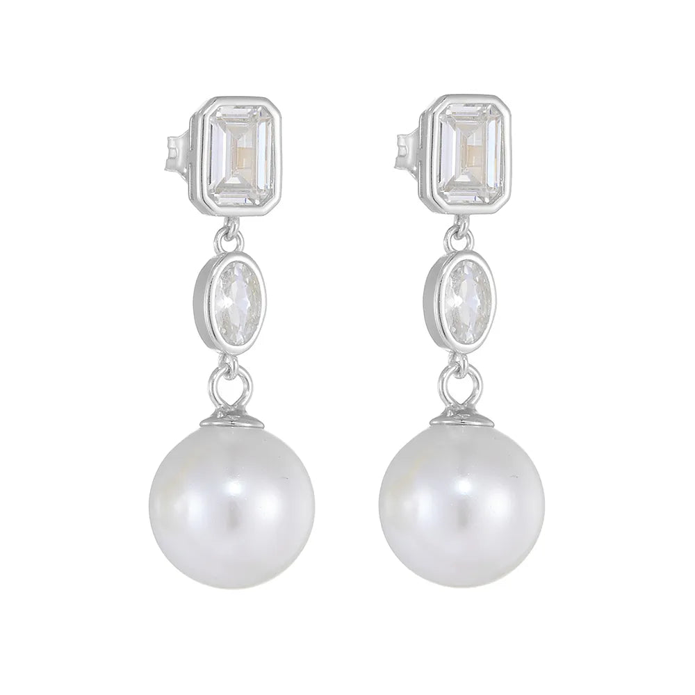 Millie Drop Earrings Sterling Silver