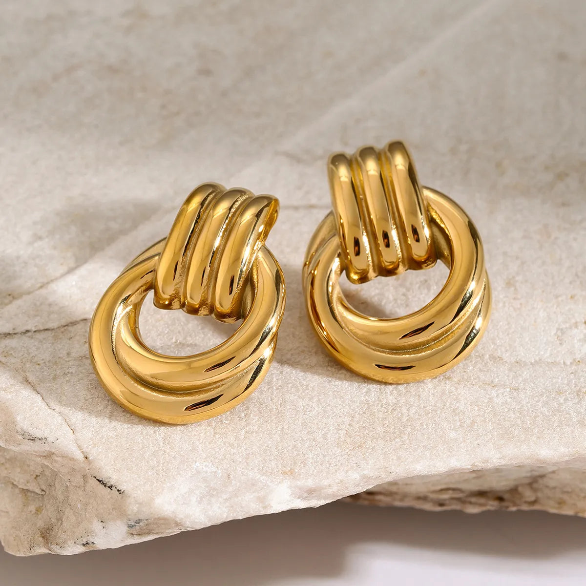 Gold Knot Studs