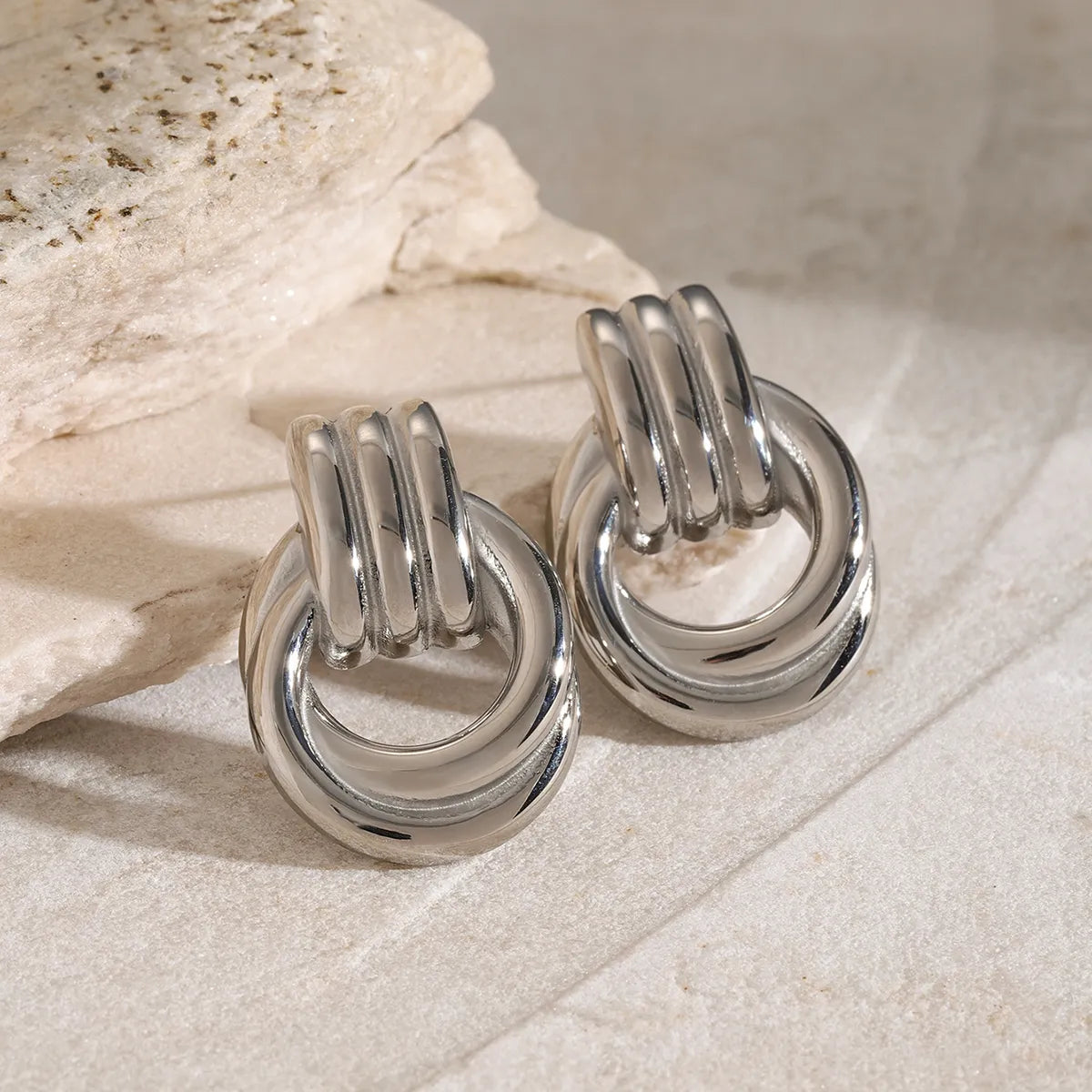 Silver Knot Studs