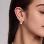 GINA HEART STUDS SILVER