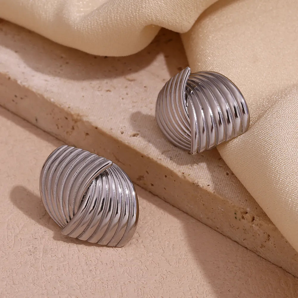 Keri Silver Stud Earrings