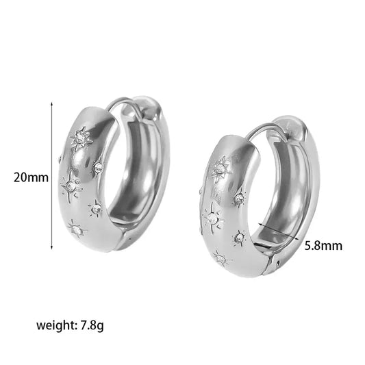 Shona Silver Hoops