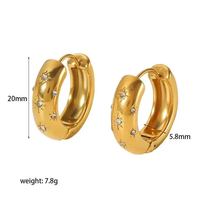 Shona Gold Hoops