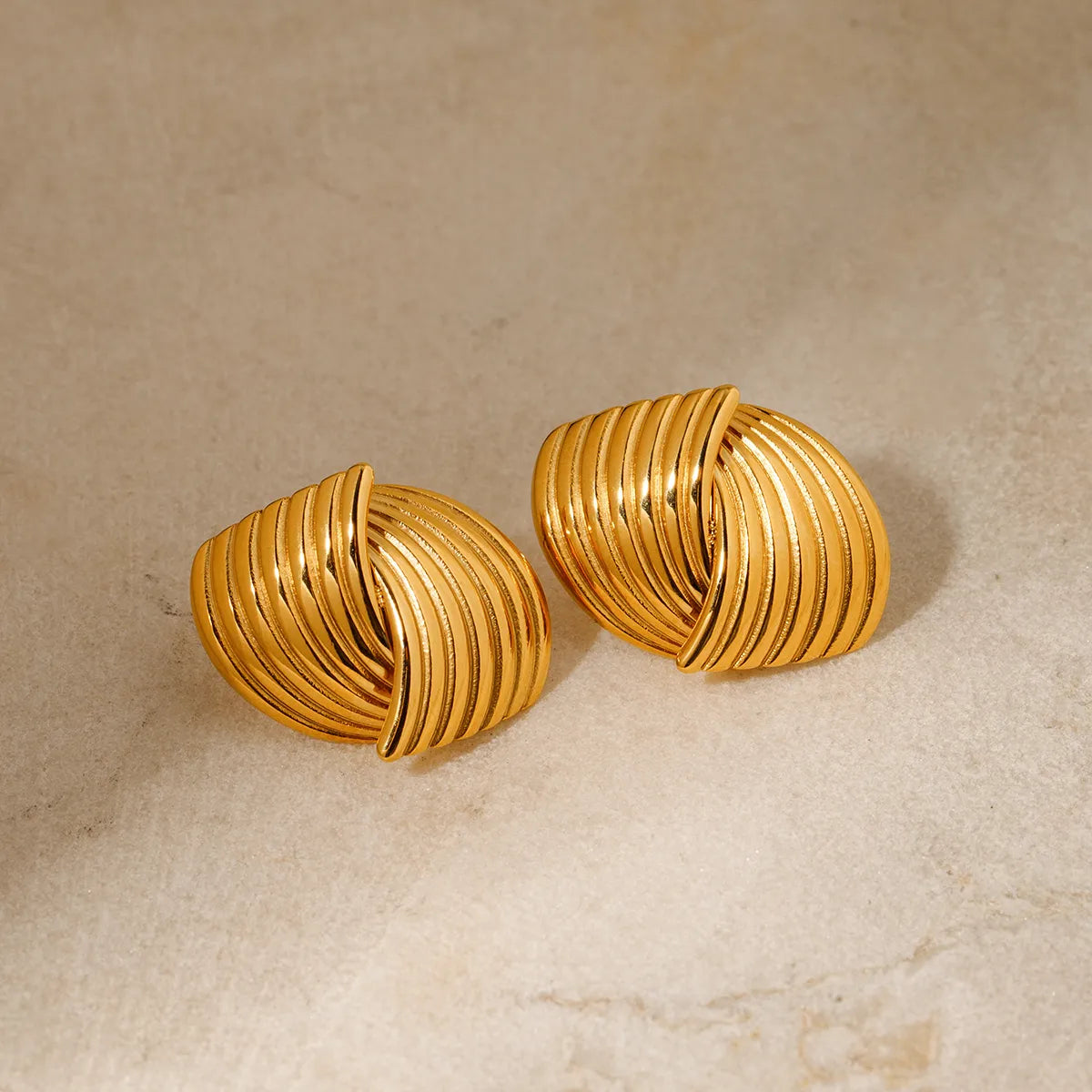 Keri Gold Stud Earrings