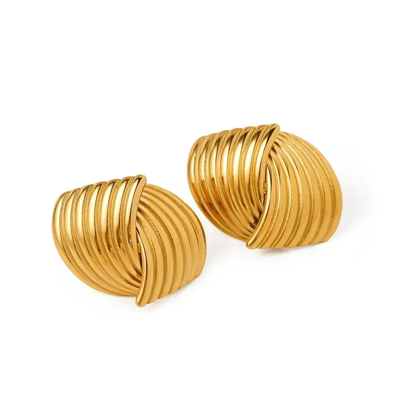 Keri Gold Stud Earrings