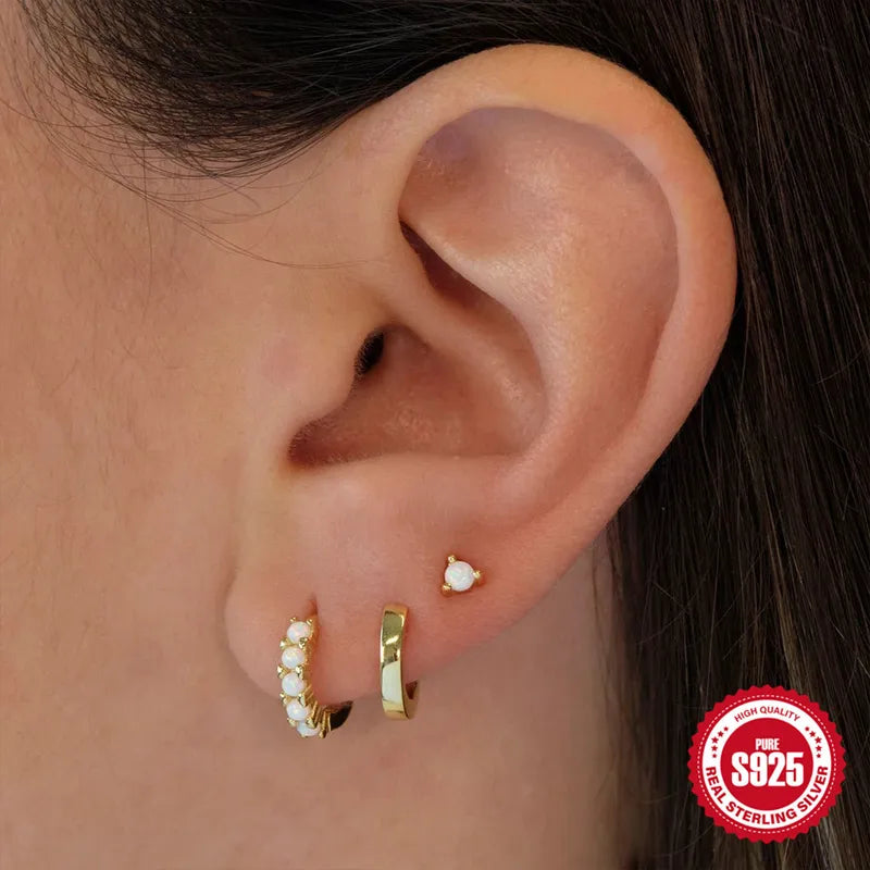 OPAL EAR TRIO GOLD