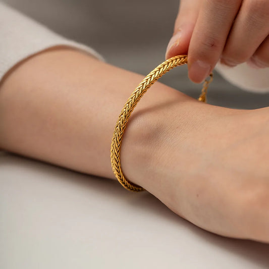 Gold Braided Bracelet