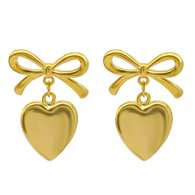 Sara Heart Drop Earrings