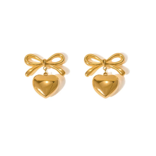 Sara Heart Drop Earrings