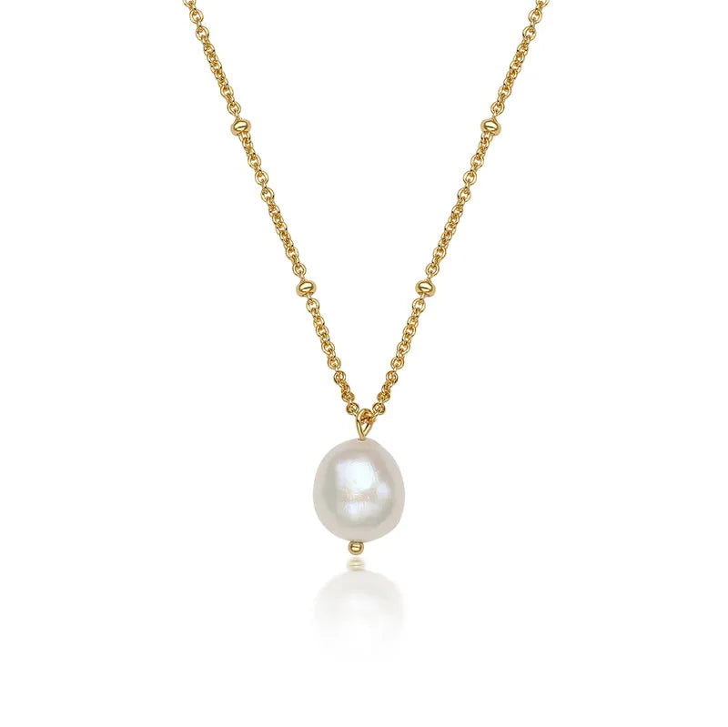 Pearl Drop Pendant Necklace