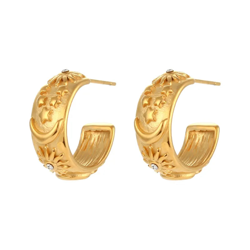 Stella || Gold Hoops