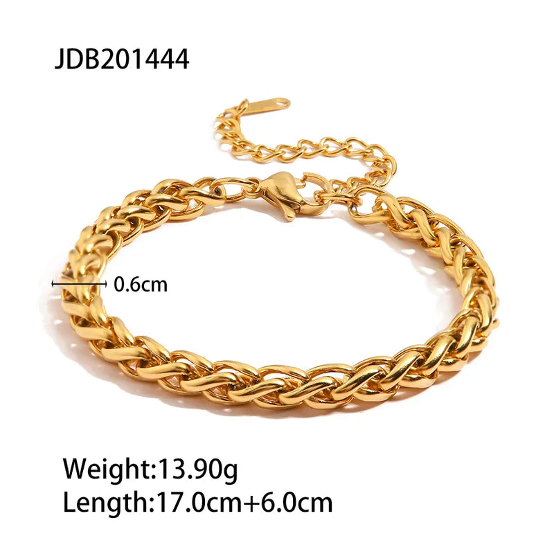 Martha Gold Rope Twist Bracelet