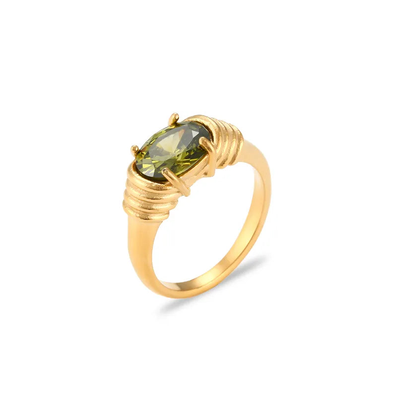 Éire || Green Gemstone Ring