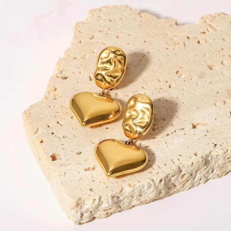 Catherine Heart Drop Earrings