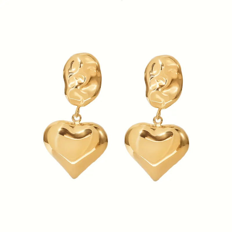 Catherine Heart Drop Earrings