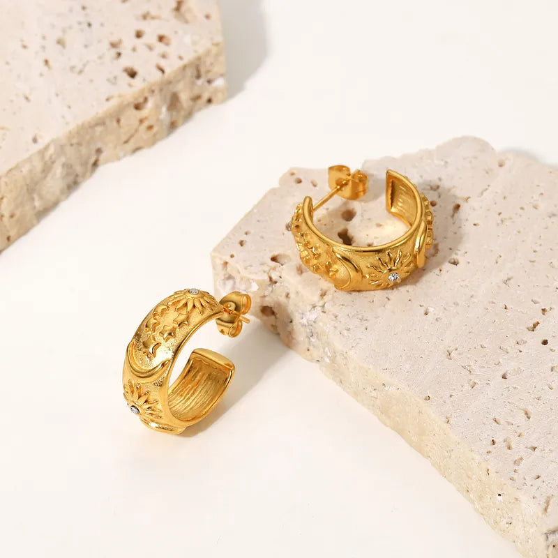 Stella || Gold Hoops