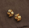 Twist Stud - Gold