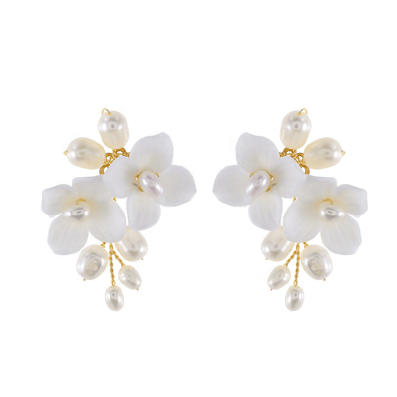 FIORE | CLAY & PEARL EARRINGS