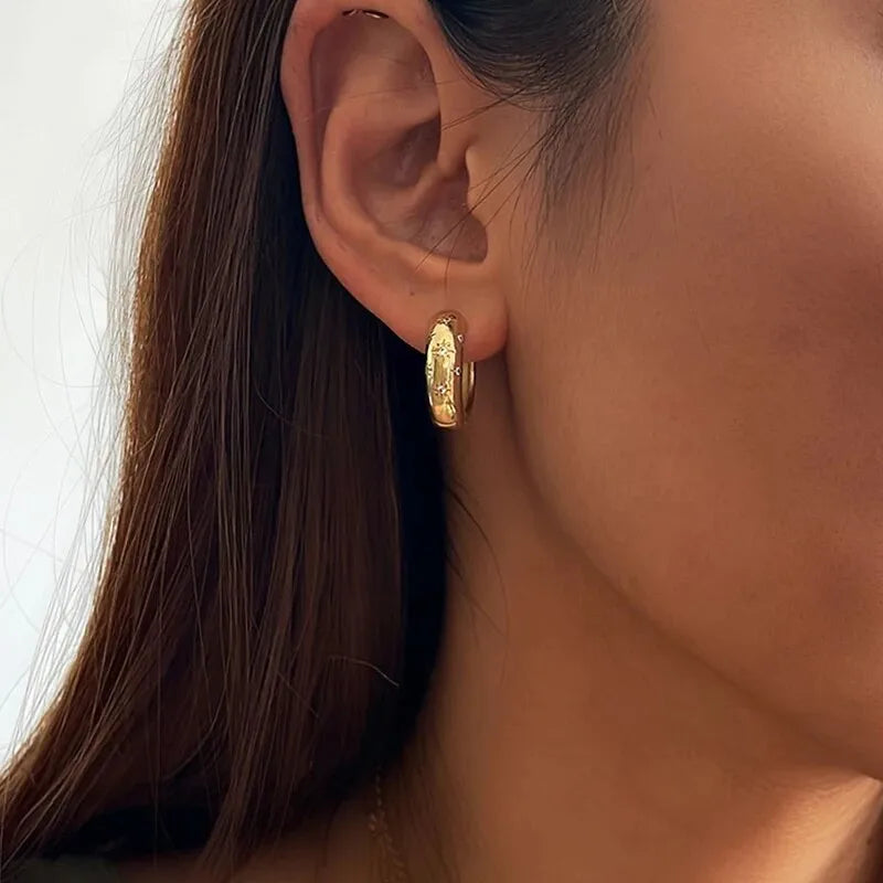 Shona Gold Hoops