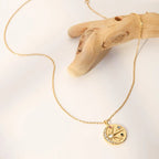 Retro Moon Gold Necklace