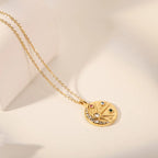 Retro Moon Gold Necklace