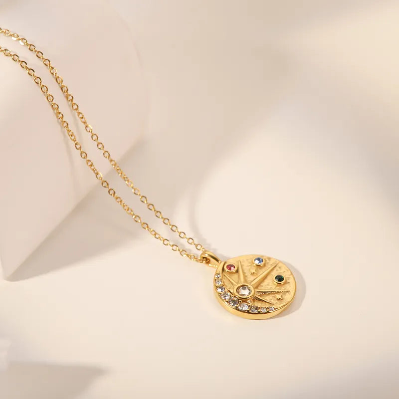 Retro Moon Gold Necklace