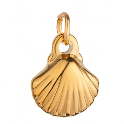 Gold Seashell Charm