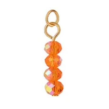 Orange Crystal Charm