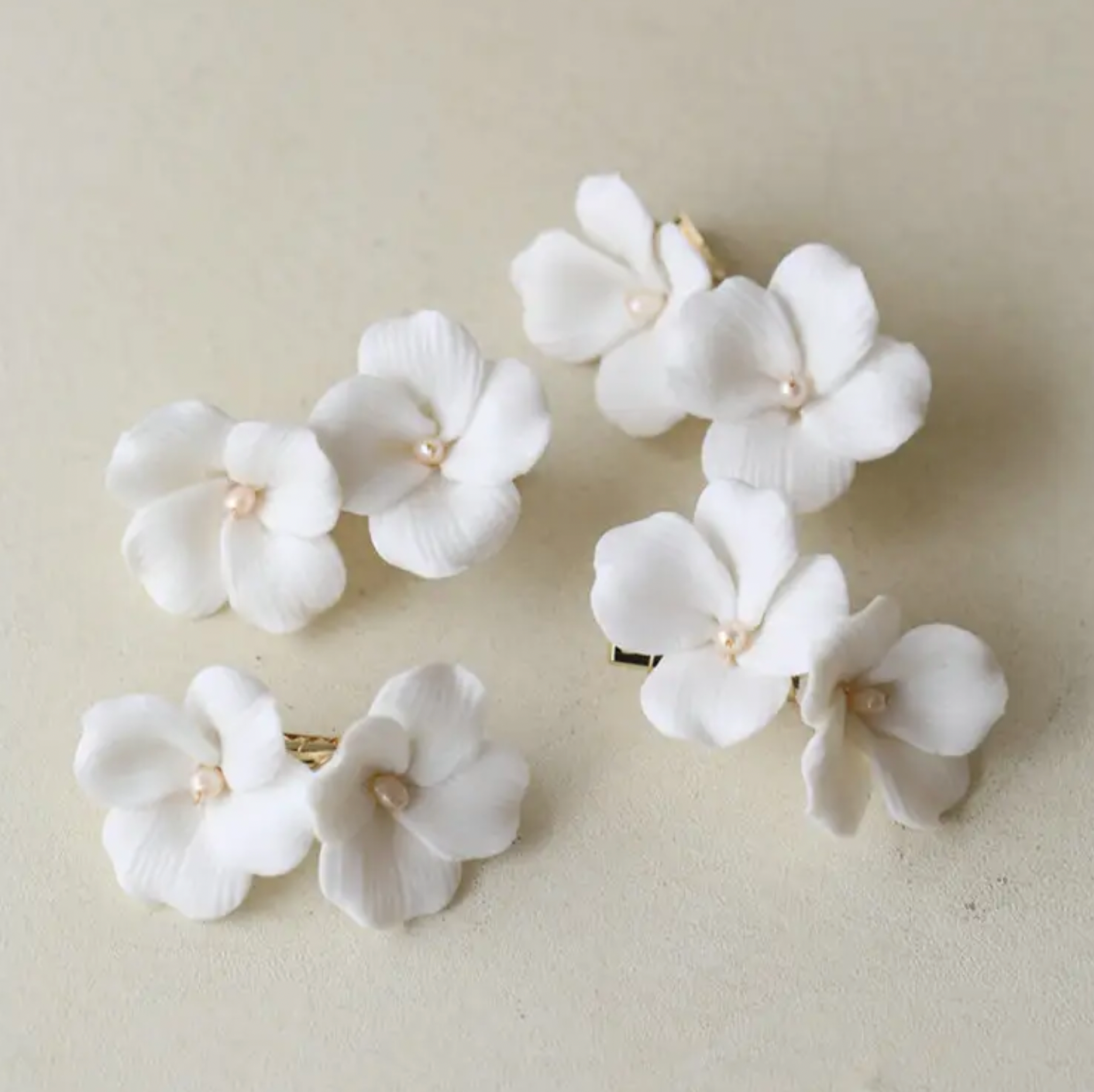 FIORE | CLAY FOUR STEM HAIR CLIP