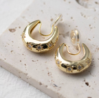Stellar Hoop Clip On Earrings