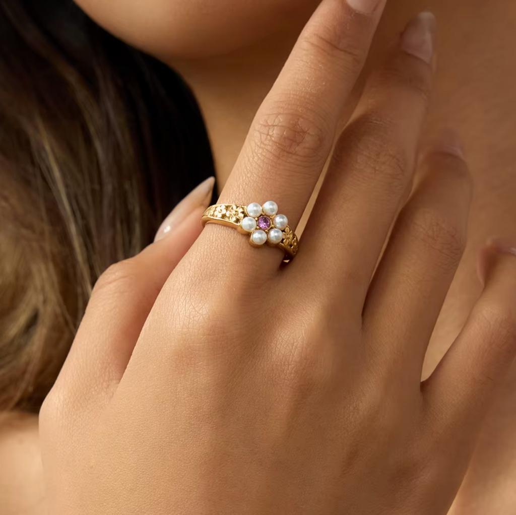 Margot Pink Gem Ring