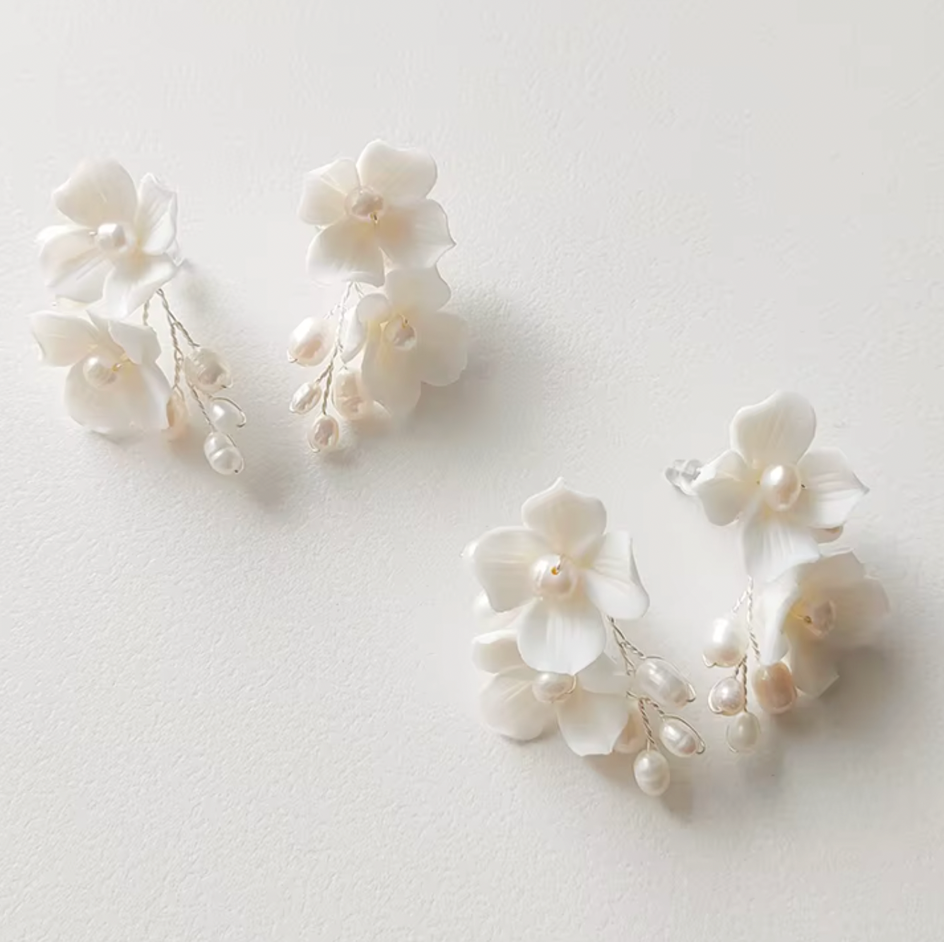 FIORE | CLAY & PEARL EARRINGS