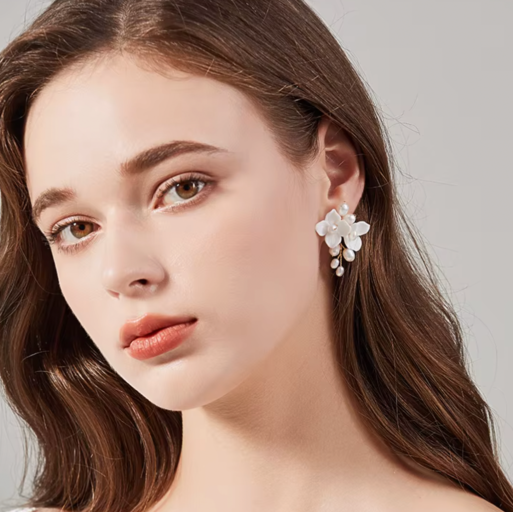 FIORE | CLAY & PEARL EARRINGS