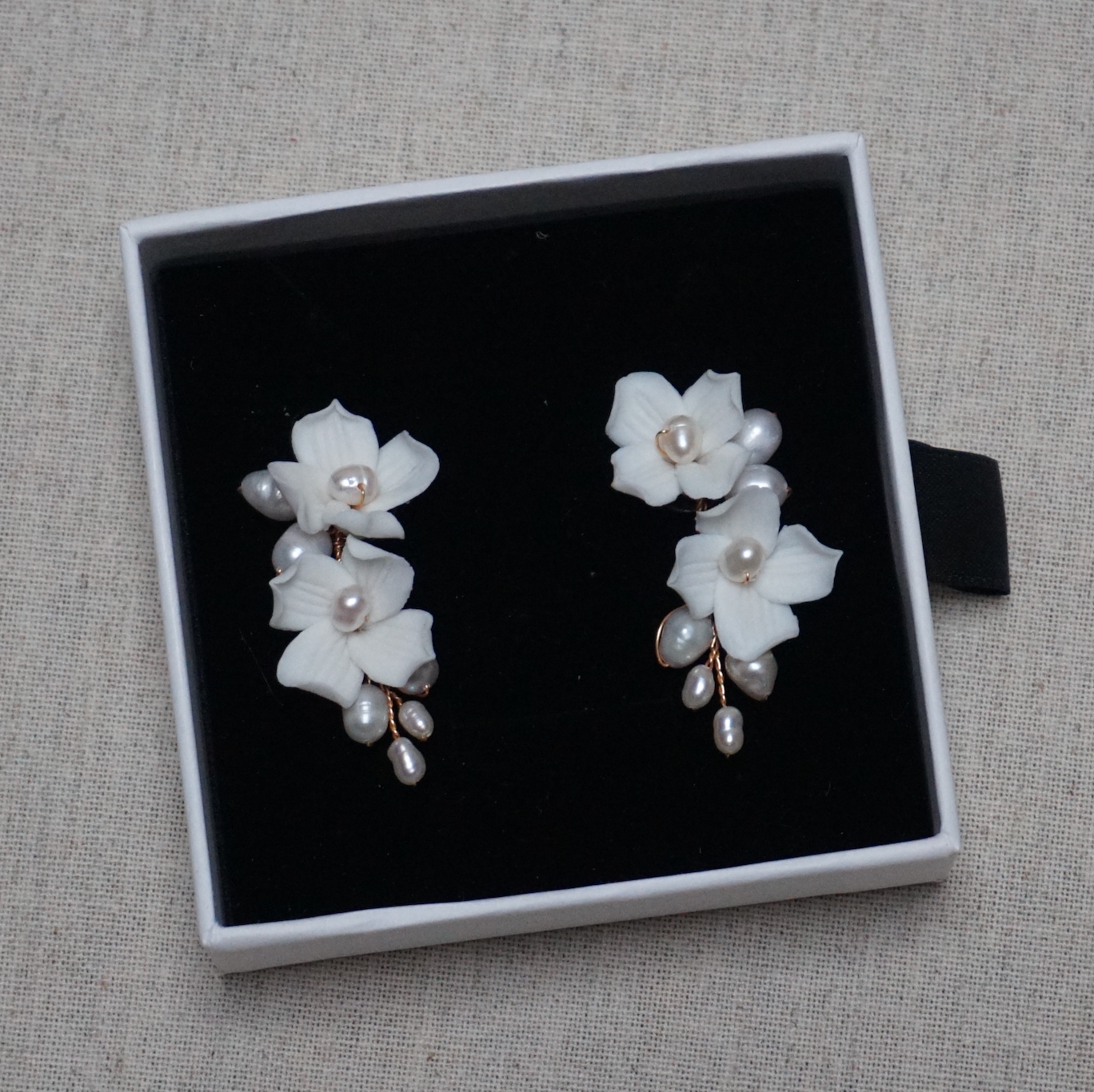 FIORE | CLAY & PEARL EARRINGS