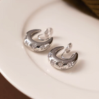 Stellar Hoop Clip On Earrings