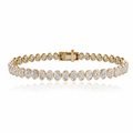 Oval Bezel Tennis Bracelet