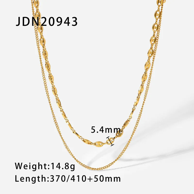 Double Layer Gold Necklace