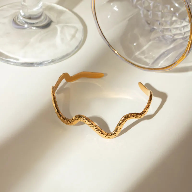 Gold Wiggle Bangle