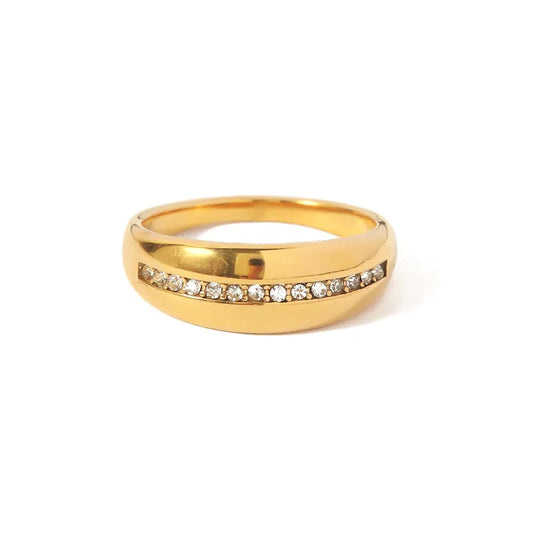 Miranda CZ Gold Ring