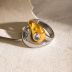 Swirl Mixed Metal Ring