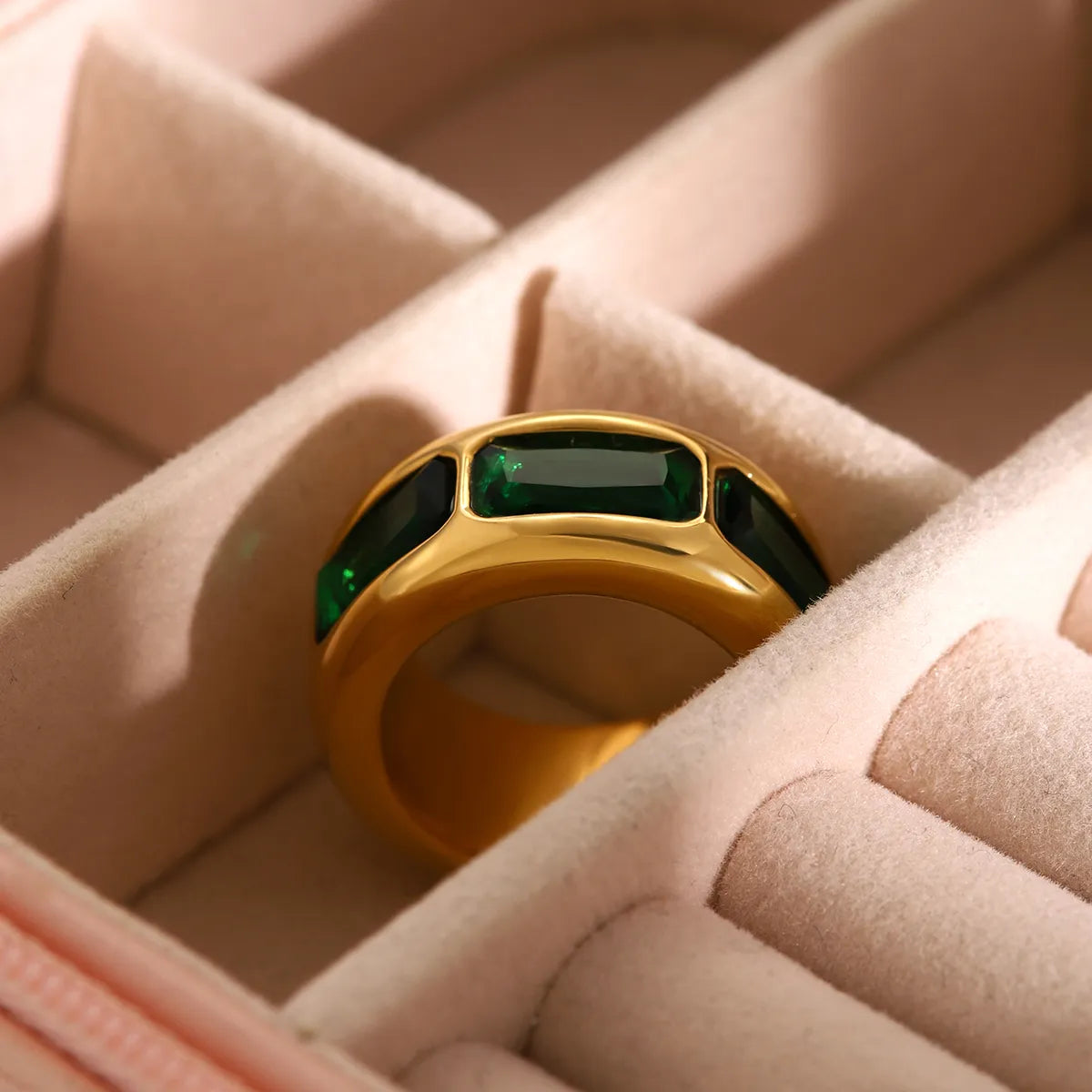 Chunky Emerald Ring