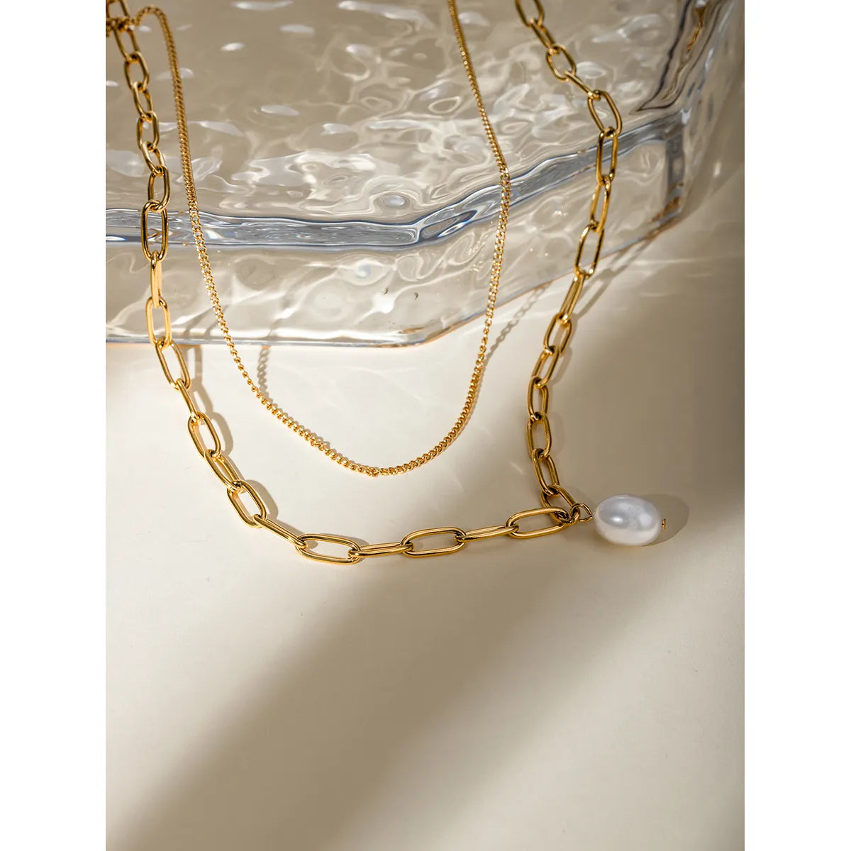 Double Layer Pearl Necklace