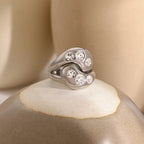 Swirl Triple Silver Ring