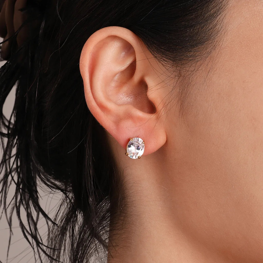 Solstice Oval Studs