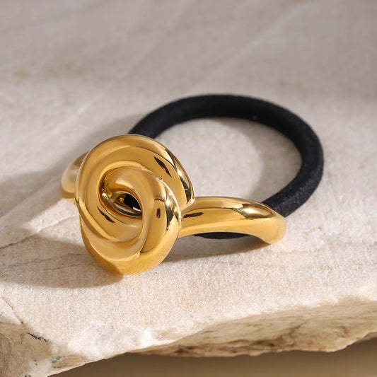 KNOT HAIR CUFF GOLD