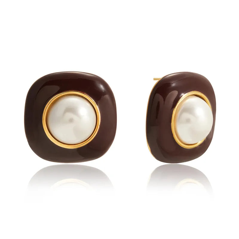 Carrie Chocolate Studs