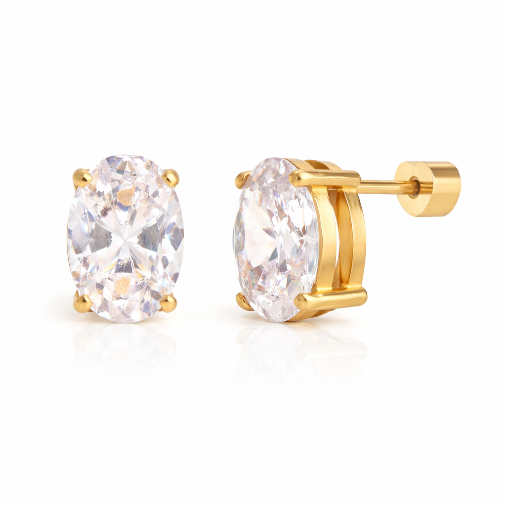 Solstice Oval Studs