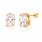 Solstice Oval Studs