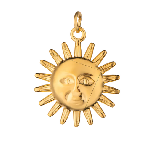 Gold Sun Charm